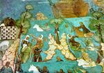 Потоп. Фрагмент росписи свода паперти церкви Иоанна Предтечи в Толчкове